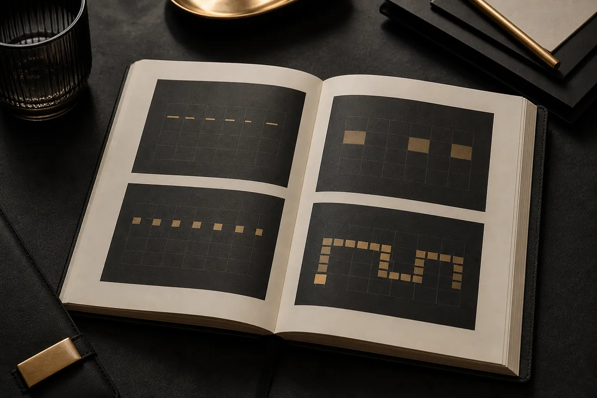 Planner comparing beginner, weekend, daily and full-month Locktober routines