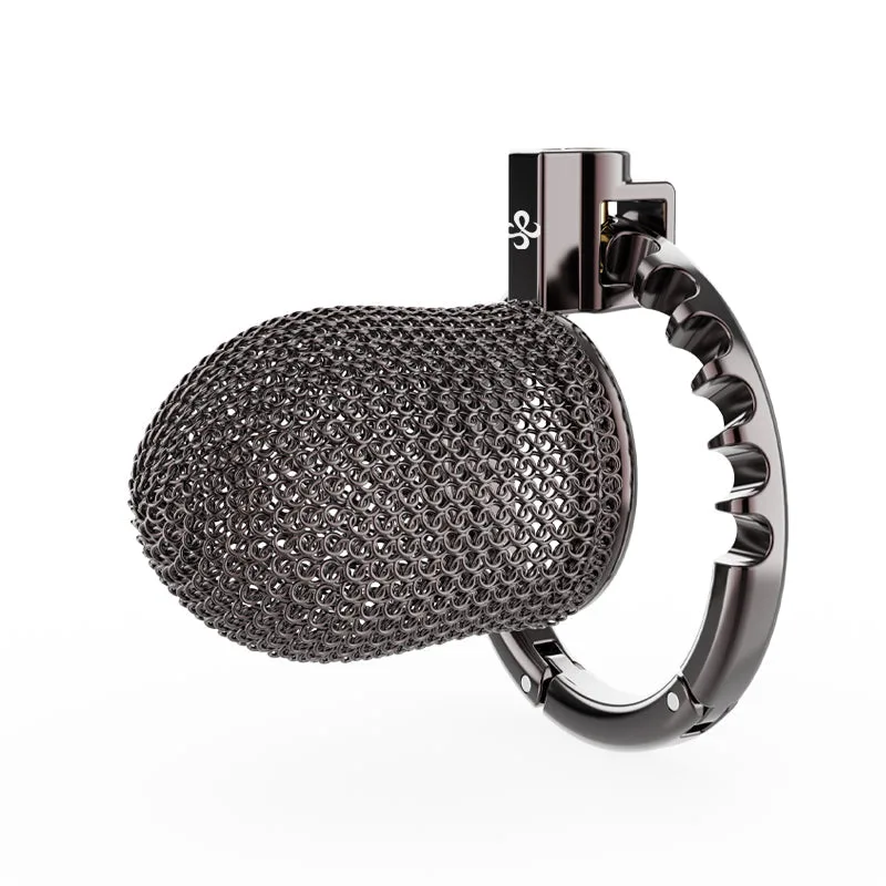 Open adjustable chainmail chastity cage